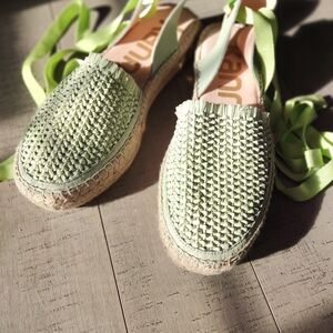 Kanna Light Green Espadrille Shoes